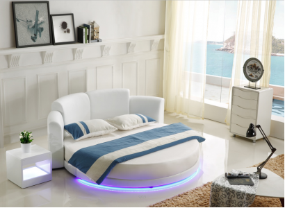 Bed Rond Bedden Dubbel Luxe Slaapkamer Meubels Ronde Hotel Frame