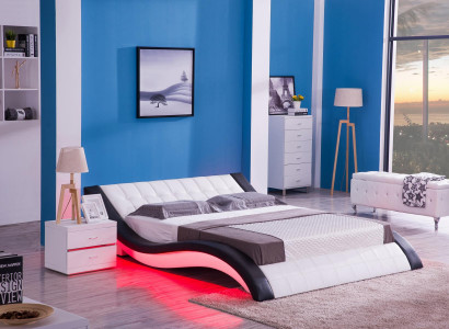 Bed Design Digital Sound USB Beds Luxury Bedroom Furniture Leather