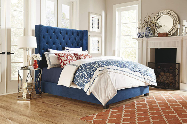 Chesterfield slaapkamer dubbel bed ontwerp lederen luxe bed hotel