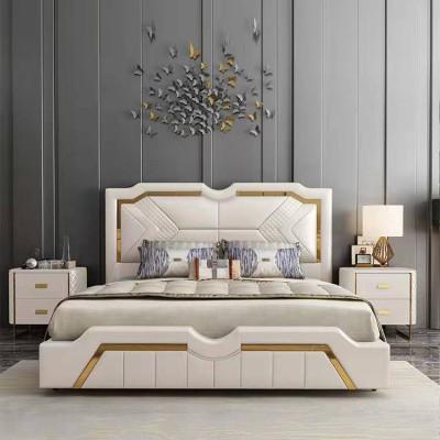 Ontwerp Bed Kussen Luxe Tweepersoons Hotelbedden Huwelijk 180x200cm Slaap
