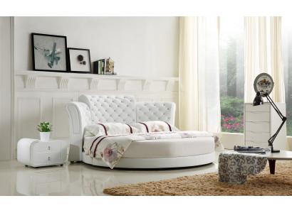 Chesterfield Rond Bed Meubels Gestoffeerde Bedden Slaapkamermeubels Lederen Bed Hotel