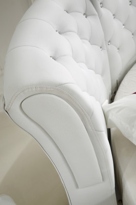 Chesterfield Rond Bed Meubels Gestoffeerde Bedden Slaapkamermeubels Lederen Bed Hotel