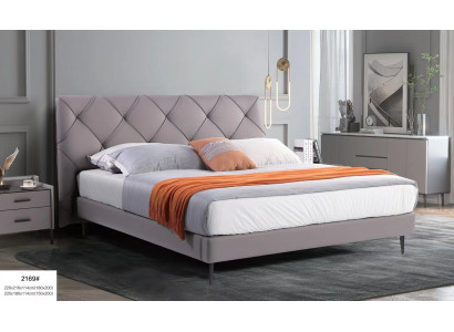 Bed 180x200cm Bedden Leder Moderne Slaapkamer Meubels Bekleding Ontwerp