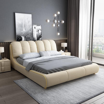 Tweepersoonsbed Slaapkamer Hotel Echtelijke Luxe Bed 2x Nachtkastje Set van 3 stuks Nieuw Bedden