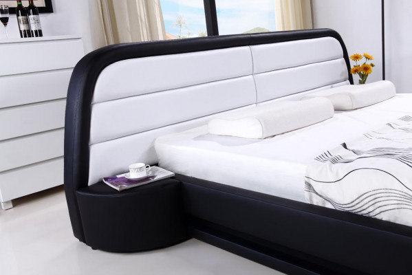 Bedtextiel Lederen luxe hotelbekleding ontwerp houten designer bed