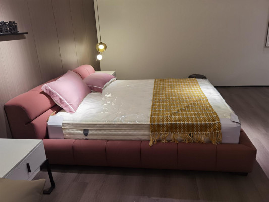 Bedden Slaapkamer Slaapkamer Leder 180x200cm Nieuw Bed Bekleding Ontwerp Luxe