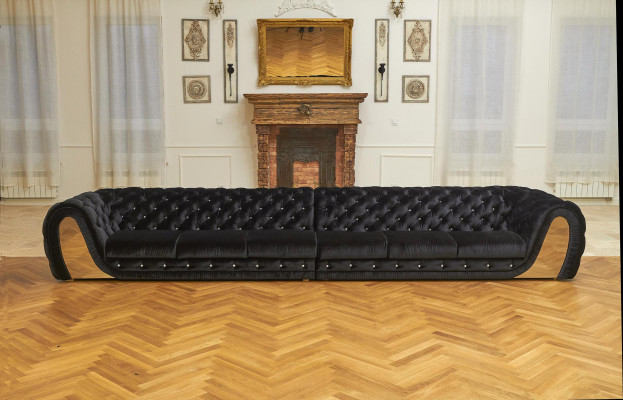 Bankstellen 6-zits textiel Big Xxl woonkamerstof Nieuw bankstel Gestoffeerde meubels