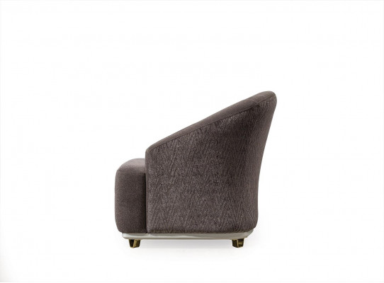 Fauteuil Eenpersoons 1-zits Bank Bank Woonkamer Meubels Metaal met Textiel