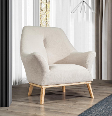 Relax Club fauteuil 1 zits wit Woonkamer Luxe Design Meubels Textiel.