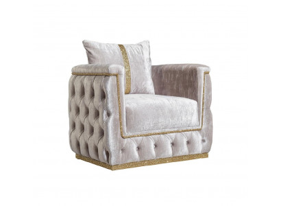 Fauteuil Zit Modern Design Woonkamer Bekleding Metaal met Textiel