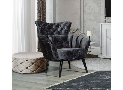 Meubelontwerp Fauteuil Modern Ontwerp Fauteuil Textiel Woonkamer zwart