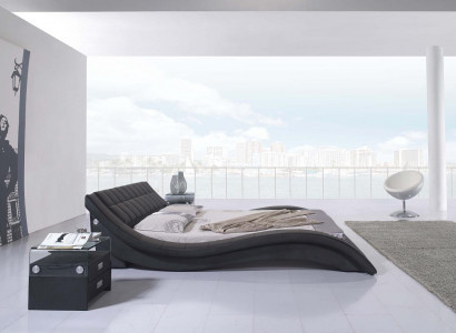 Bedden Tweepersoons Huwelijk Slaapkamer Luxe Design Bed 180x200 Leer Hotel