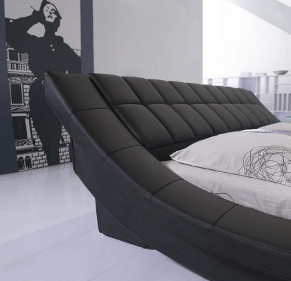 Bedden Tweepersoons Huwelijk Slaapkamer Luxe Design Bed 180x200 Leer Hotel