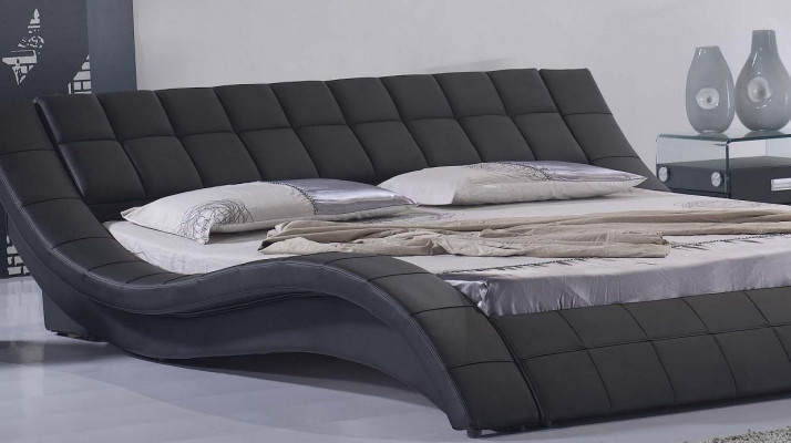 Bedden Tweepersoons Huwelijk Slaapkamer Luxe Design Bed 180x200 Leer Hotel