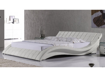 Bedden Echtpaar 180x200cm Slaapkamer Lederen Tweepersoonsbed Gestoffeerd Design