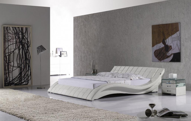 Bedden Echtpaar 180x200cm Slaapkamer Lederen Tweepersoonsbed Gestoffeerd Design