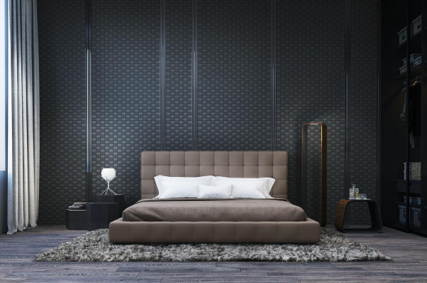 Modern frame Luxury bedroom beds Hotel design leather bed