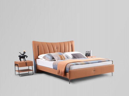 Tweepersoonsbed huwelijksbed designbed NIEUW 180x200cm Designer gestoffeerd bed Bed