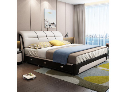 Bedden bekleding textiel modern hout slaapkamer nieuw tweepersoonsbed Chesterbed