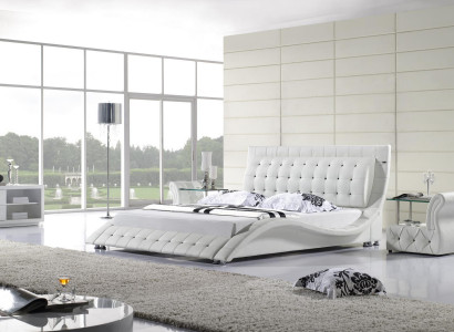 Bedden Dubbel Modern Huwelijk 180x200 Moderne Nieuw Design Leder Bed