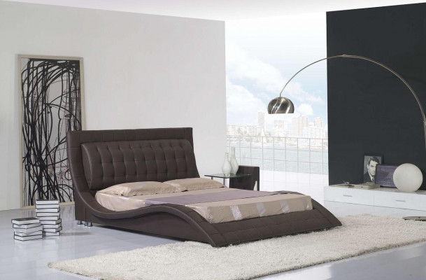 Bedden Dubbel Modern Huwelijk 180x200 Moderne Nieuw Design Leder Bed