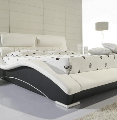 Ontwerp Gestoffeerd Hotelbed 180x200cm Bruiloft Hout Slaapkamermeubels