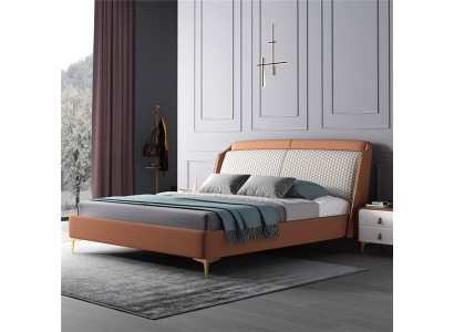Bed Bekussen Ontwerp Luxe Dubbel Hotel Huwelijks Slaapkamer Leder 180x200cm