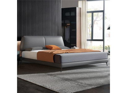 Ontwerp Luxe Dubbele Hotel Bedden Huwelijk Lederen Luxe Slaapkamer Bed