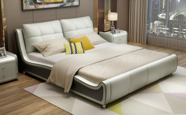 Bett Polster Design Decorum Luxe Dubbel Hotel Bedden Huwelijks slaapkamer Leer