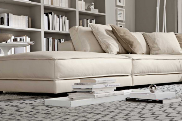 Woonkamer hoekbank L-vorm Modern Wit Design Bankstellen Nieuw