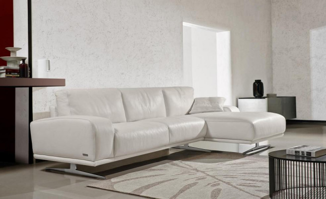 Hoekbank L-vorm Luxe Woonkamer Meubels Bankstel Ontwerp Wit Italiaanse Meubels Nieuw