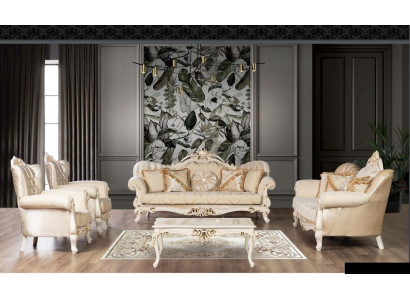 Luxe bankstel 3+1+1+1 zits salontafel bank fauteuil banken zitplaatsen Nieuwe set 5-delig