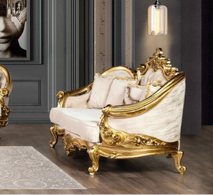 Bankstel set bankstel 3+1+1 zits fauteuil bankstellen set stof bank barok nieuw