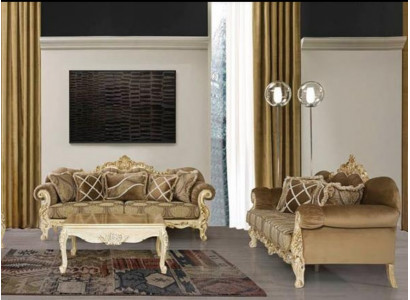 Bankstel 3+3 Zit Klassieke Meubels Bank Banken Stof Woonkamer Bankstel Set Nieuw.