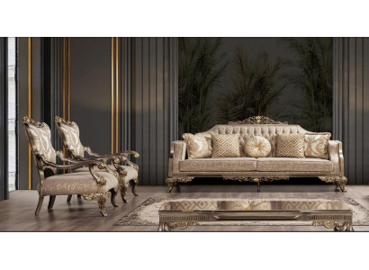 Bankstel 3+1+1 zitsbank Bankstellen Fauteuil Stof Set Luxe Woonkamer