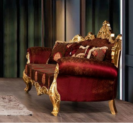 Garnituur banken fauteuil bankstel 3+1+1 zits luxe stof woonkamer barok