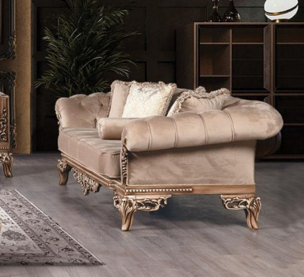 Set bankstoel bankstel 3+1+1 zits luxe groep barok rococo meubels