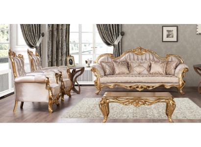Garnituur bankstel 3+1+1 zits salontafel bank luxus stof fauteuils banken nieuw