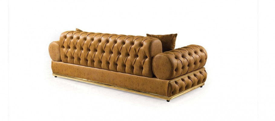 Garnituur Luxe Chesterfield Bankstel 3+3 zits Bank Fauteuil Banken Leer 2-delig
