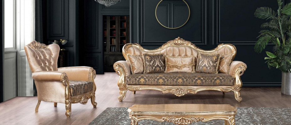 Luxe bankstel 3+1 zits set fauteuil banken zit stof woonkamer nieuw