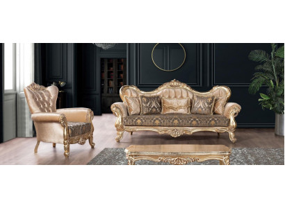Luxe bankstel 3+1 zits set fauteuil banken zit stof woonkamer nieuw