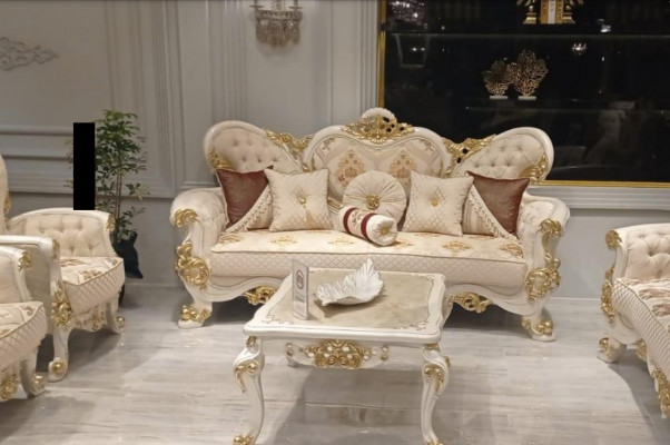 Driedelige bank 3-zits bank Banken Barok Rococo Zit-stofstijl Barok meubels