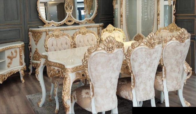 Tafel Eettafel Keukentafel Eetkamer Hout Tafels Barok Eet Luxe Meubels Nieuw