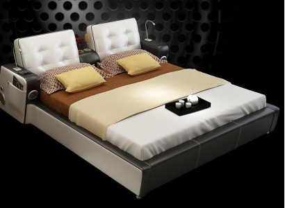 Bed Muzieksysteem USB Bedden Multifunctioneel Luxe Meubels Slaapkamer