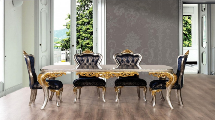 Tafel Eettafel Eetkamertafel Eetkamer Hout Tafels Barok Eet Luxe Meubels Nieuw