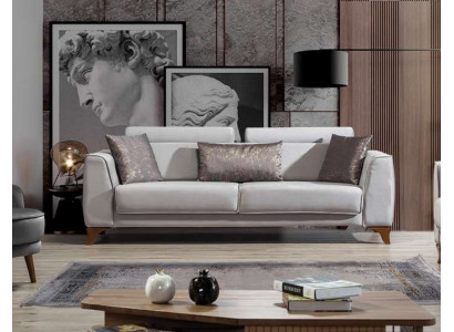 Bankstel 3-zits Designbanken Bekleding Zitontwerp Driepersoons Modern Stofmeubilair Nieuw