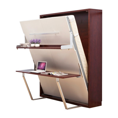 Bureau Plank Bed 2-in-1 Functionele Kastbed Meubels Tafel Wandbed Bedden