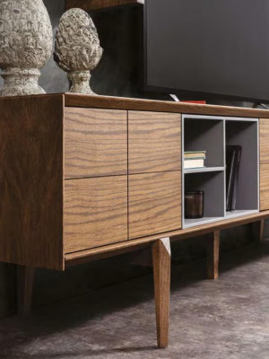 Moderne houten tv-standaard luxe woonkamer commode console dressoir