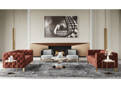 Bankstelset Zitkussen 4-delig. Woonkamerset Bankstellen Luxe