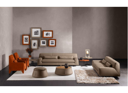 Sofagarnitur Couch Bekleding Leren Bankstel Prianera Italiaanse Meubelen Bank